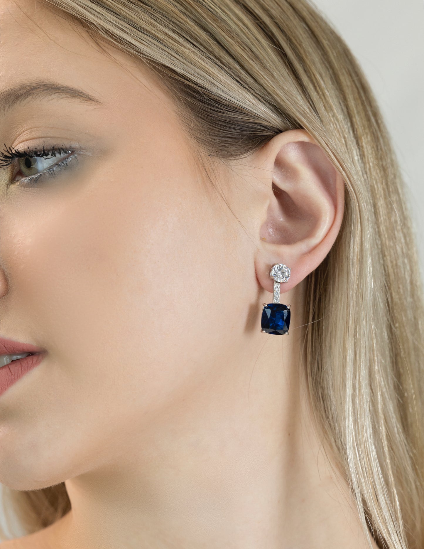 Midnight Solitaire Earrings