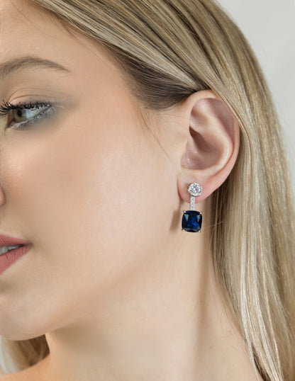 Midnight Solitaire Earrings