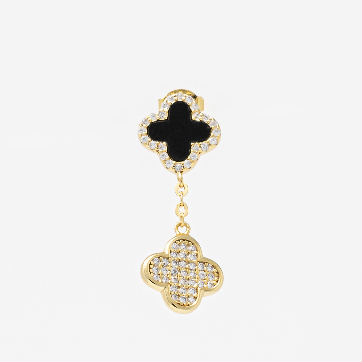 Noir Clover Dangles