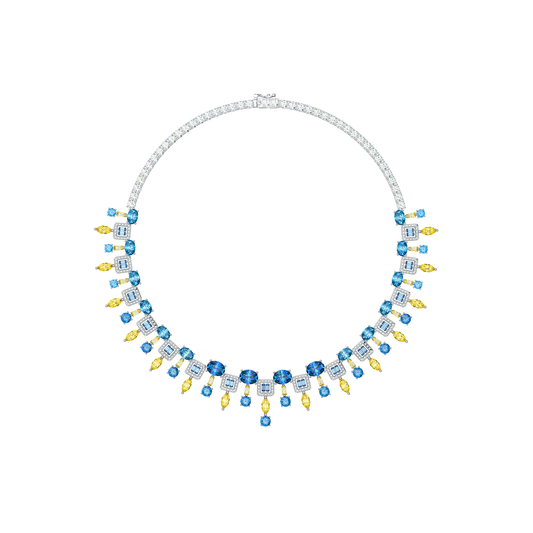 Sparklers of Summer High  Necklace