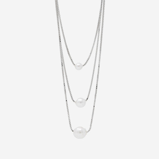 Triple Pearl Harmony Necklace