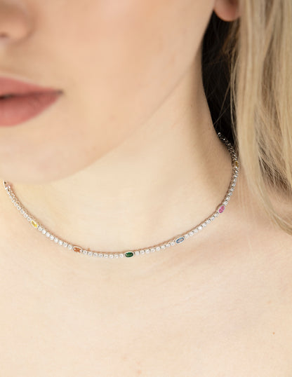 Mulitcolor Tennis Chain